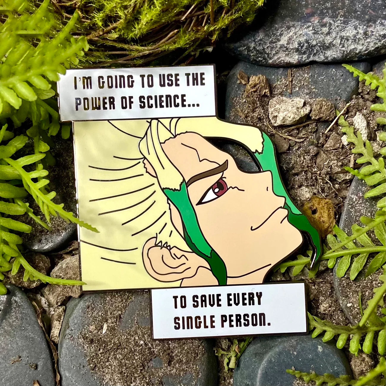 Science Man Quote Pin