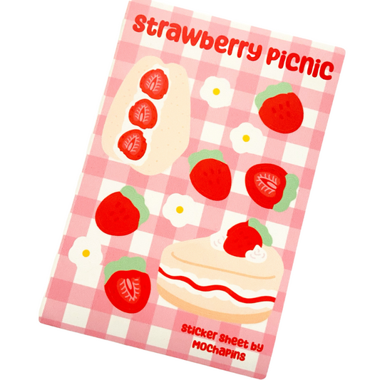 Strawberry Picnic Sticker Sheet