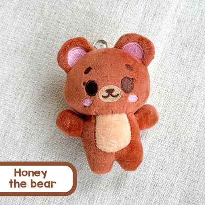 Critter Cuties Plush Keychains