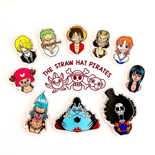 Straw Hat Acrylic Pins