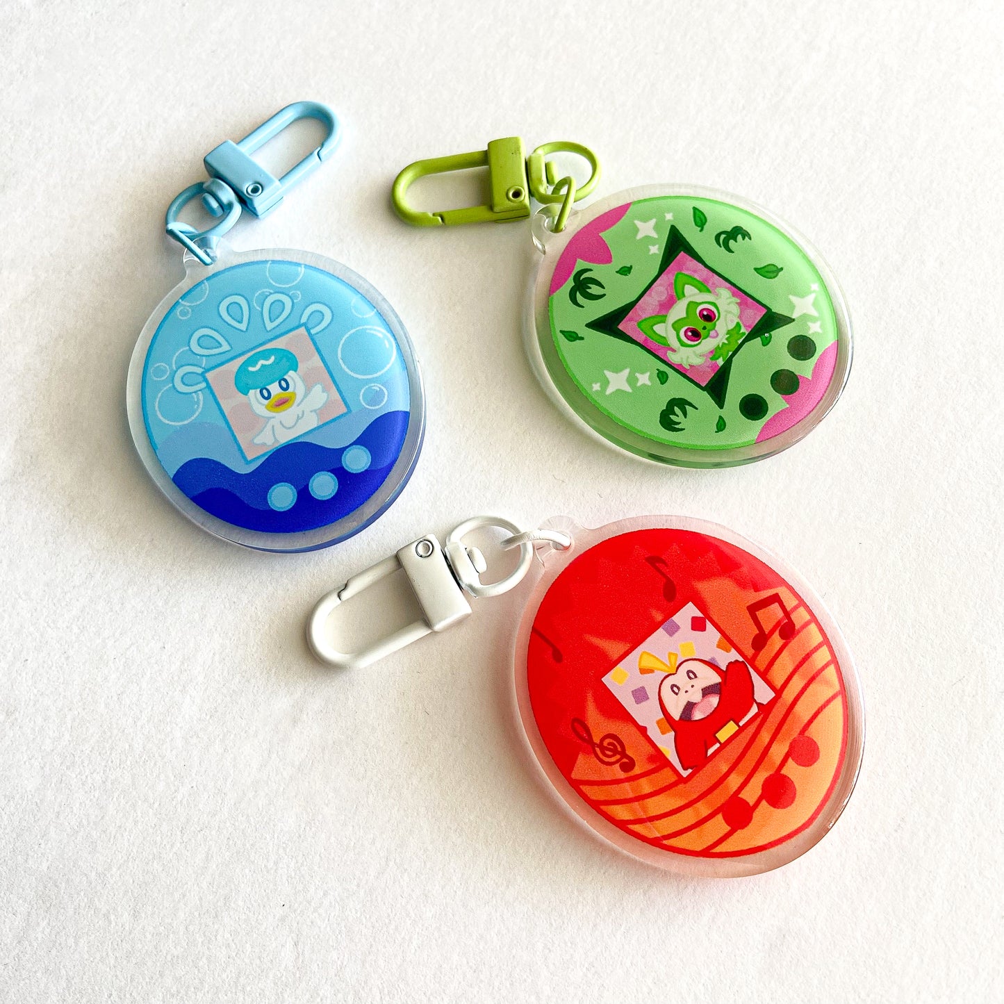 Poké Starters Acrylic Keychains