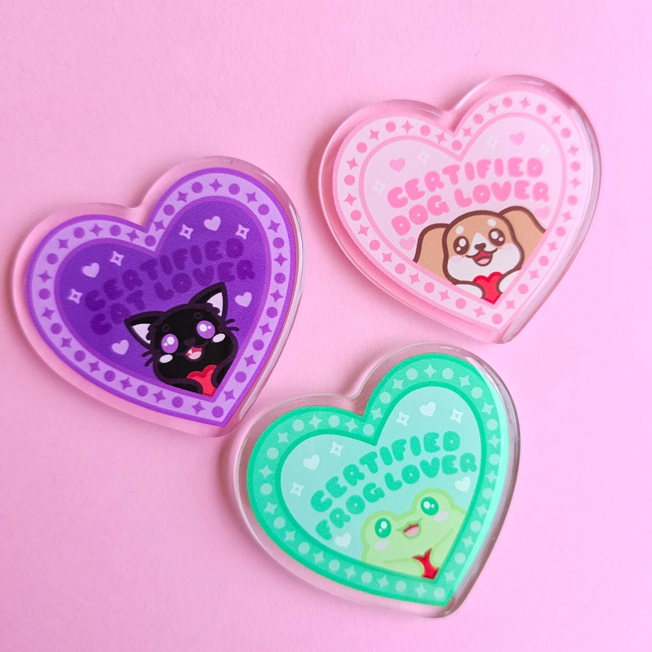 Animal Lover Acrylic Pins