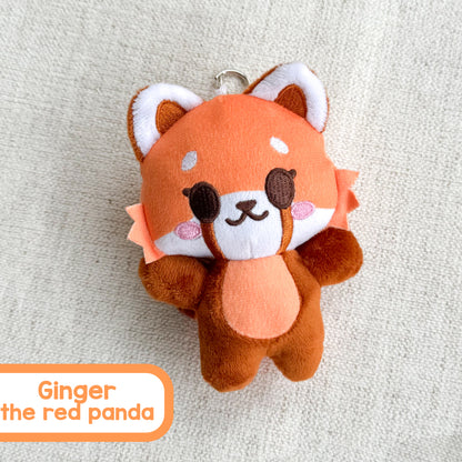 Critter Cuties Plush Keychains