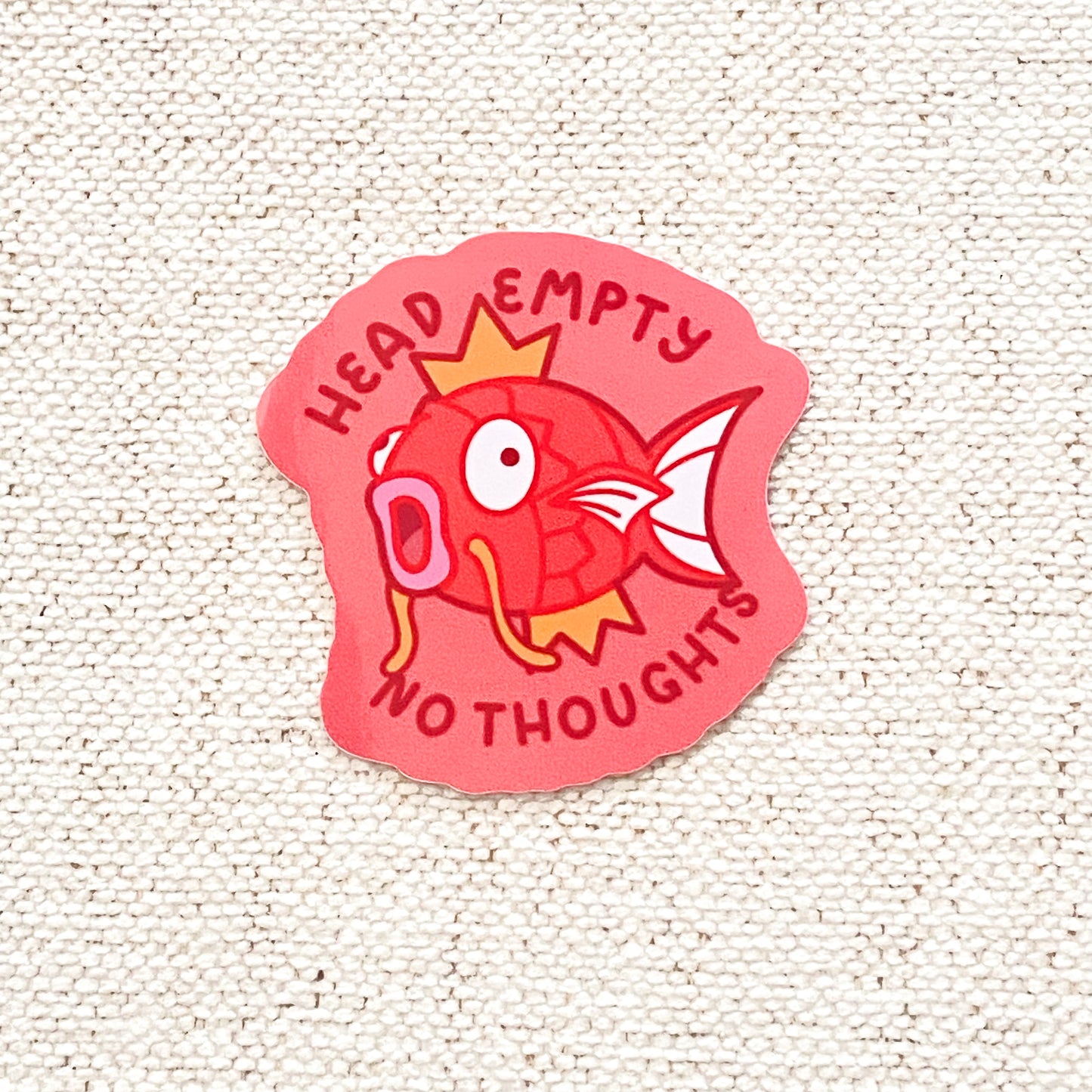 Head Empty No Thoughts Sticker