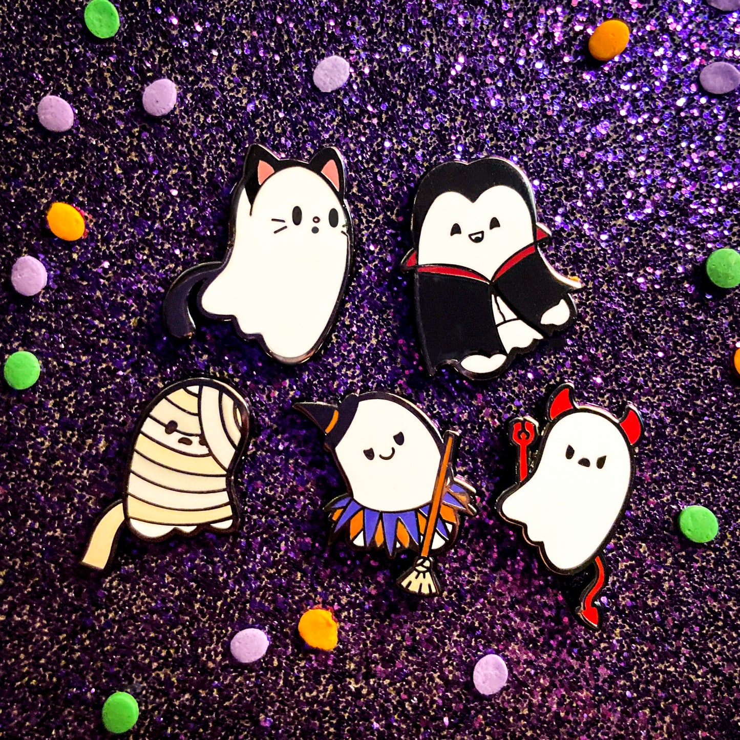 Adopt-a-Boo Mini Ghost Pins