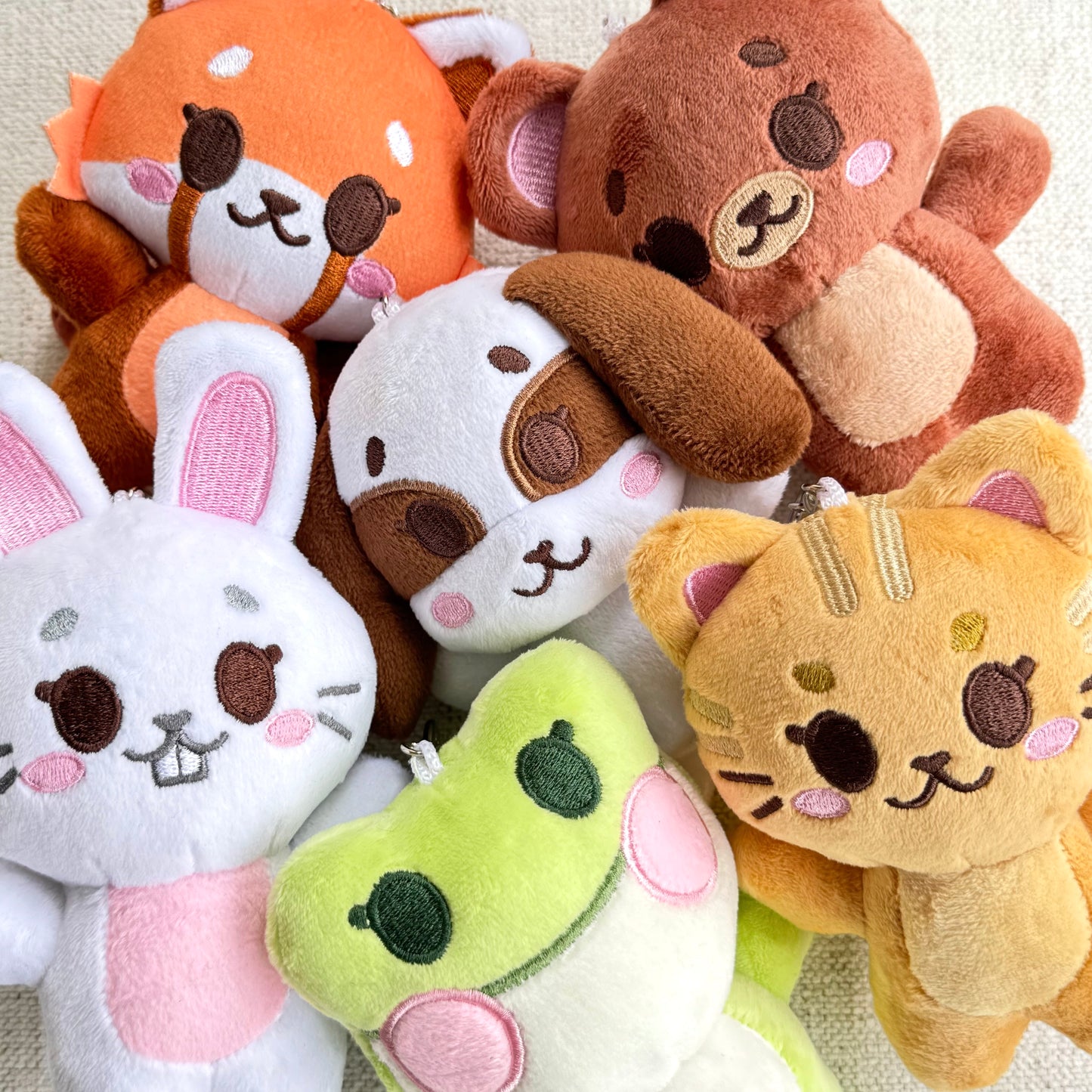 Critter Cuties Plush Keychains